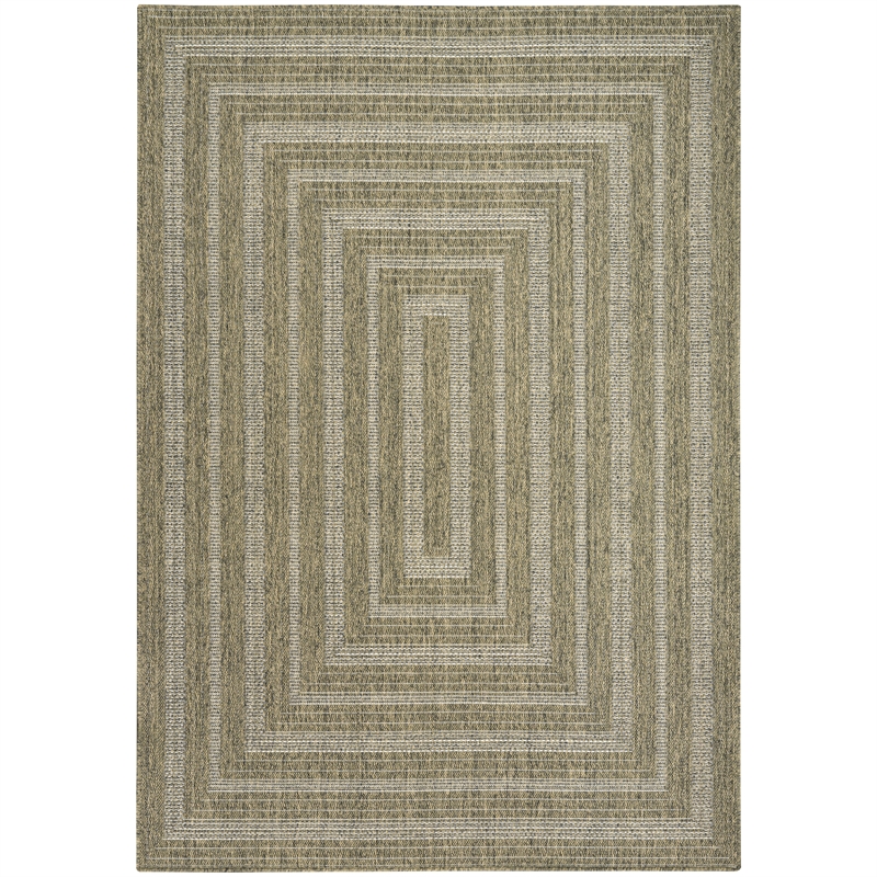 Nourison Home Tulum 6' x 9' Fabric Olive Area Rug