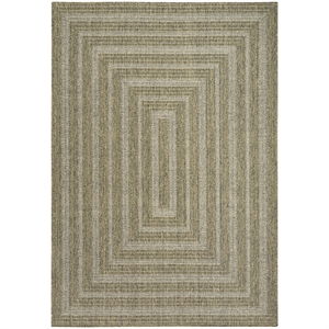Nourison Home Tulum 6' x 9' Fabric Olive Area Rug