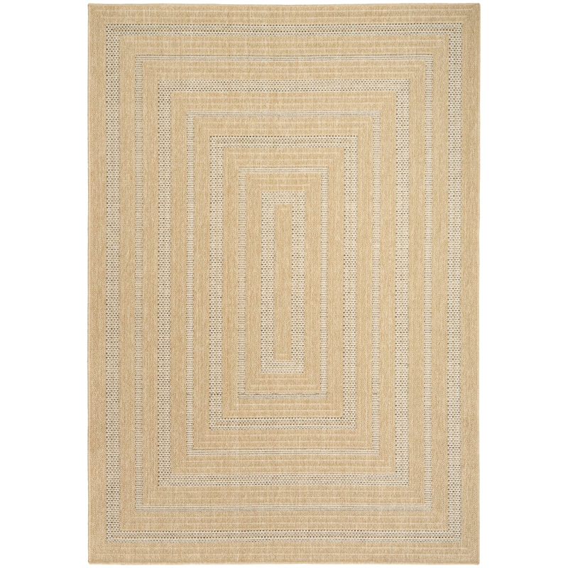 Nourison Home Tulum 6' x 9' Fabric Taupe Grey Area Rug