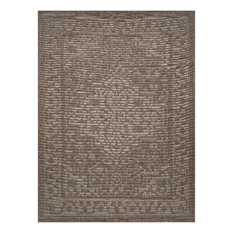 Nourison Home Tulum 8' x 10' Fabric Brown Area Rug