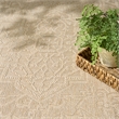 Nourison Home Tulum 6' x 9' Fabric Cream Area Rug