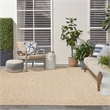 Nourison Home Tulum 8' x 10' Fabric Cream Area Rug