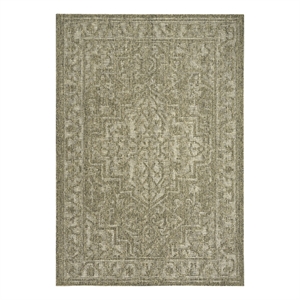 Nourison Home Tulum 6' x 9' Fabric Olive Area Rug