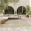 Nourison Home Tulum 9' x 12' Fabric Taupe Olive Area Rug