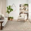 Nourison Home Tulum 9' x 12' Fabric Taupe Olive Area Rug