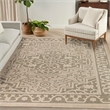Nourison Home Tulum 9' x 12' Fabric Taupe Olive Area Rug