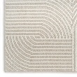 Nourison Home Textured Home 8' Runner Polyester Beige Ivory Area Rug
