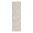 Nourison Home Textured Home 8' Runner Polyester Beige Ivory Area Rug