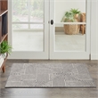 Nourison Home Textured Home 2' x 4' Polyester Charcoal Ivory Area Rug