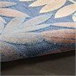 Nourison Home Aloha 3' x 4' Fabric Blue Rose Area Rug