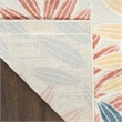 Nourison Home Aloha 5' x 8' Fabric Ivory Blue Area Rug