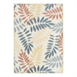 Nourison Home Aloha 5' x 8' Fabric Ivory Blue Area Rug