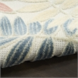 Nourison Home Aloha 3' x 4' Fabric Ivory Rose Area Rug