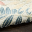 Nourison Home Aloha 5' x 8' Fabric Ivory Rose Area Rug