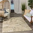 Nourison Home Aloha 5' x 8' Fabric Ivory Sage Area Rug
