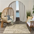 Nourison Home Aloha 5' x 8' Fabric Ivory Sage Area Rug