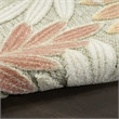 Nourison Home Aloha 3' x 4' Fabric Sage Rose Area Rug