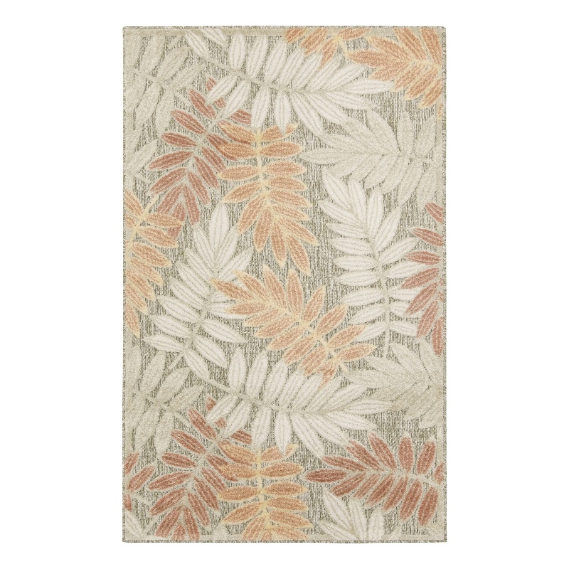 Nourison Home Aloha 3' x 4' Fabric Sage Rose Area Rug