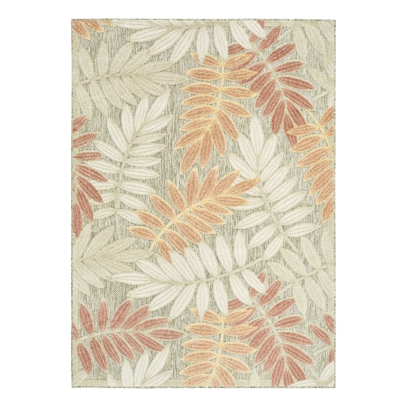 Nourison Home Aloha 5' x 8' Fabric Sage Rose Area Rug