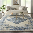 Nourison Home Grafix 9' x 12' Fabric White Area Rug