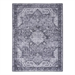 Nourison Home Nourison Washables 6' x 9' Polyester Charcoal Grey Area Rug
