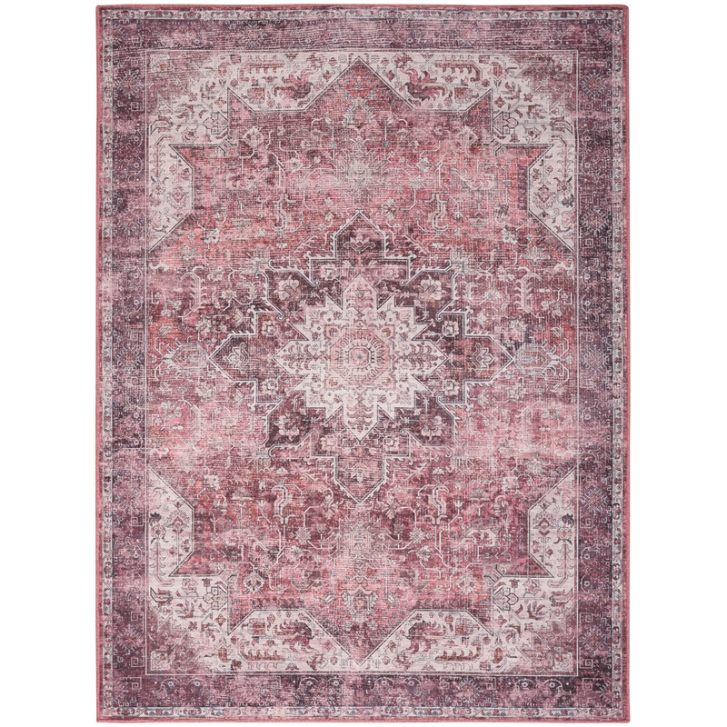 Nourison Home Nourison Washables 6' x 9' PolyesterRed Area Rug
