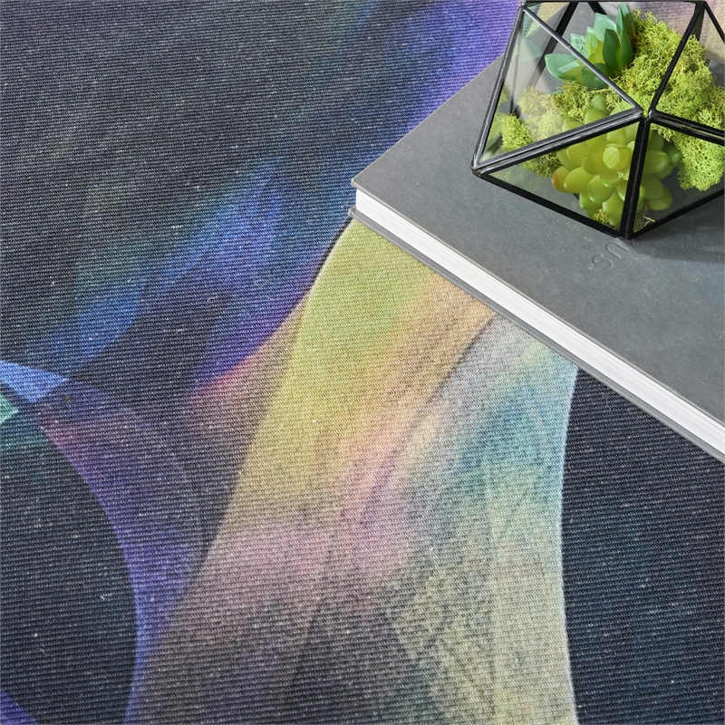 Nourison Home Nourison Washables 6' x 9' PolyesterBlue Multicolor Area Rug