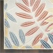Nourison Home Aloha 8' x 11' Fabric Ivory Blue Area Rug