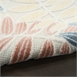 Nourison Home Aloha 8' x 11' Fabric Ivory Blue Area Rug