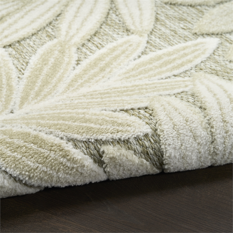 Nourison Home Aloha 8' x 11' Fabric Ivory Sage Area Rug