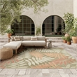 Nourison Home Aloha 8' x 11' Fabric Sage Rose Area Rug