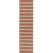 Nourison Home Positano 10' Runner Fabric Terracotta Ivory Area Rug