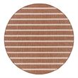 Nourison Home Positano 8' x Round Fabric Terracotta Ivory Area Rug