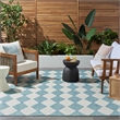 Nourison Home Positano 9' x 12' Fabric Aqua Area Rug