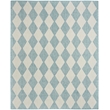 Nourison Home Positano 9' x 12' Fabric Aqua Area Rug