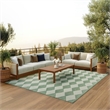 Nourison Home Positano 6' x 9' Fabric Blue Green Area Rug