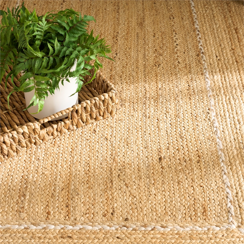 Nourison Home Terrazzo Jute 4' x 6' Natural  Area Rug