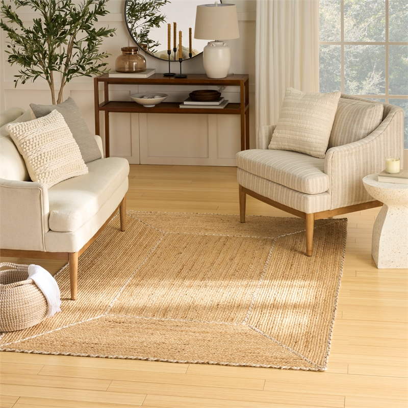 Nourison Home Terrazzo Jute 5' x 7' Natural  Area Rug