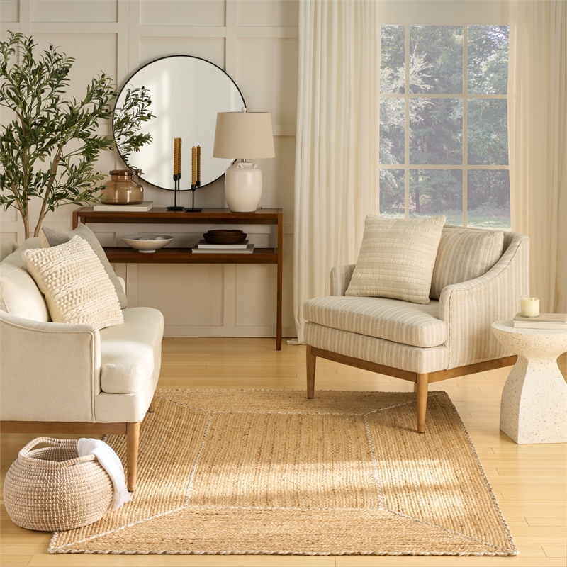 Nourison Home Terrazzo Jute 5' x 7' Natural  Area Rug