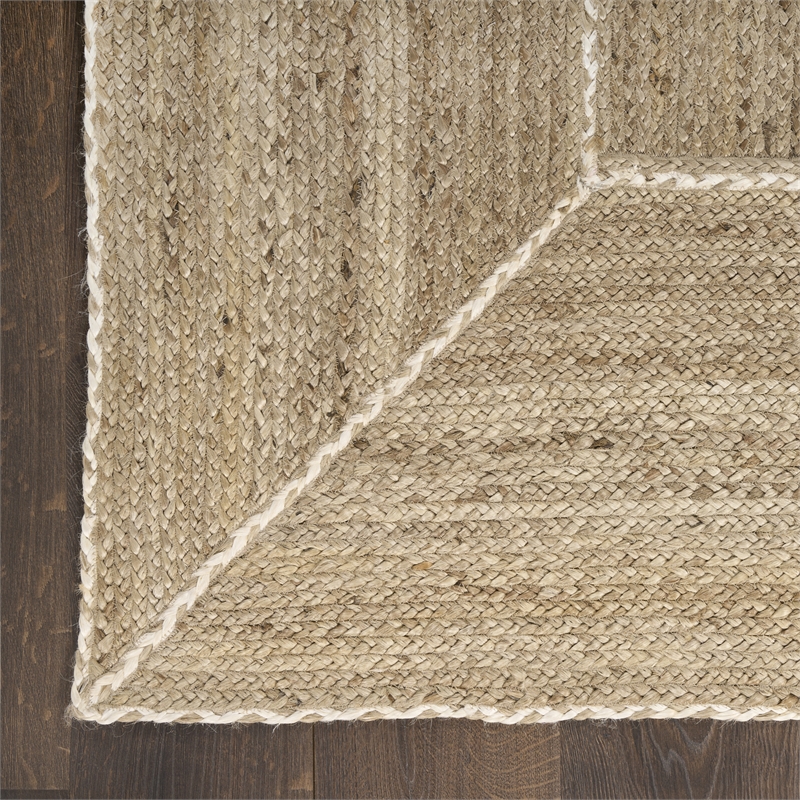 Nourison Home Terrazzo Jute 3' x 5' Natural Grey Area Rug