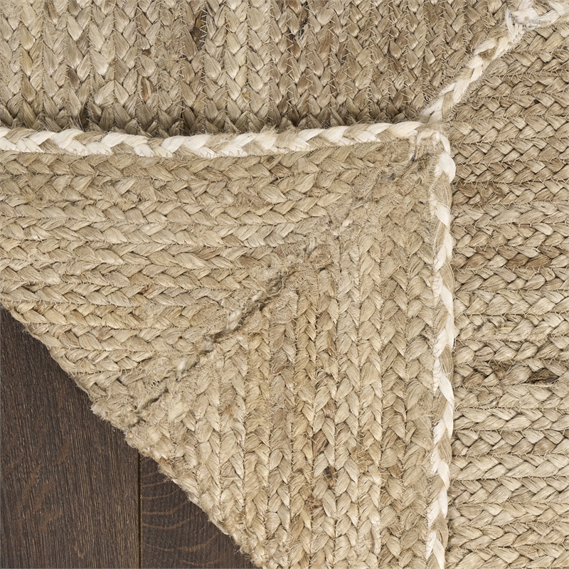 Nourison Home Terrazzo Jute 3' x 5' Natural Grey Area Rug