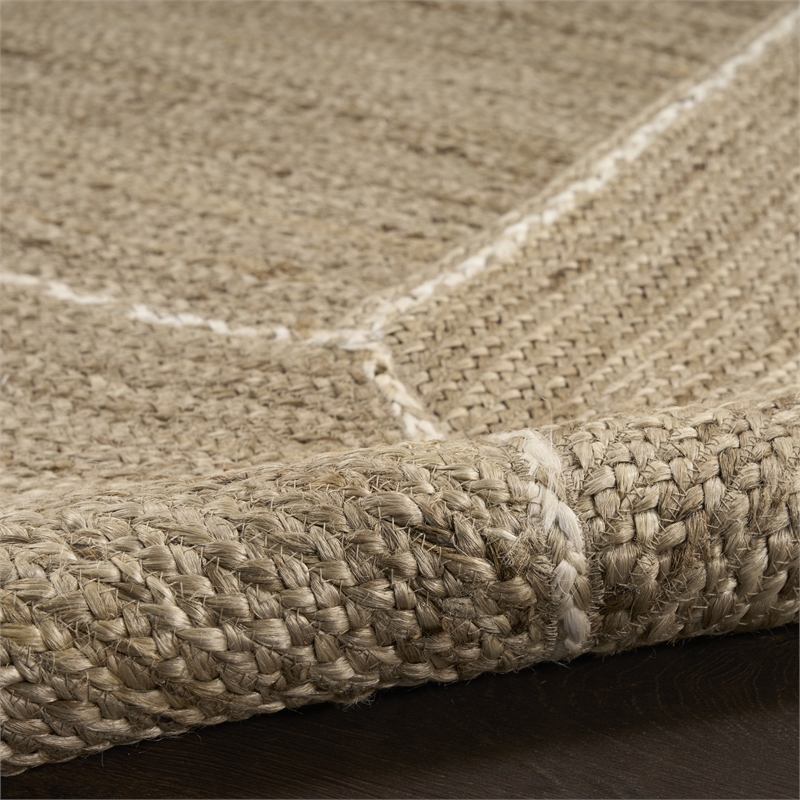 Nourison Home Terrazzo Jute 3' x 5' Natural Grey Area Rug