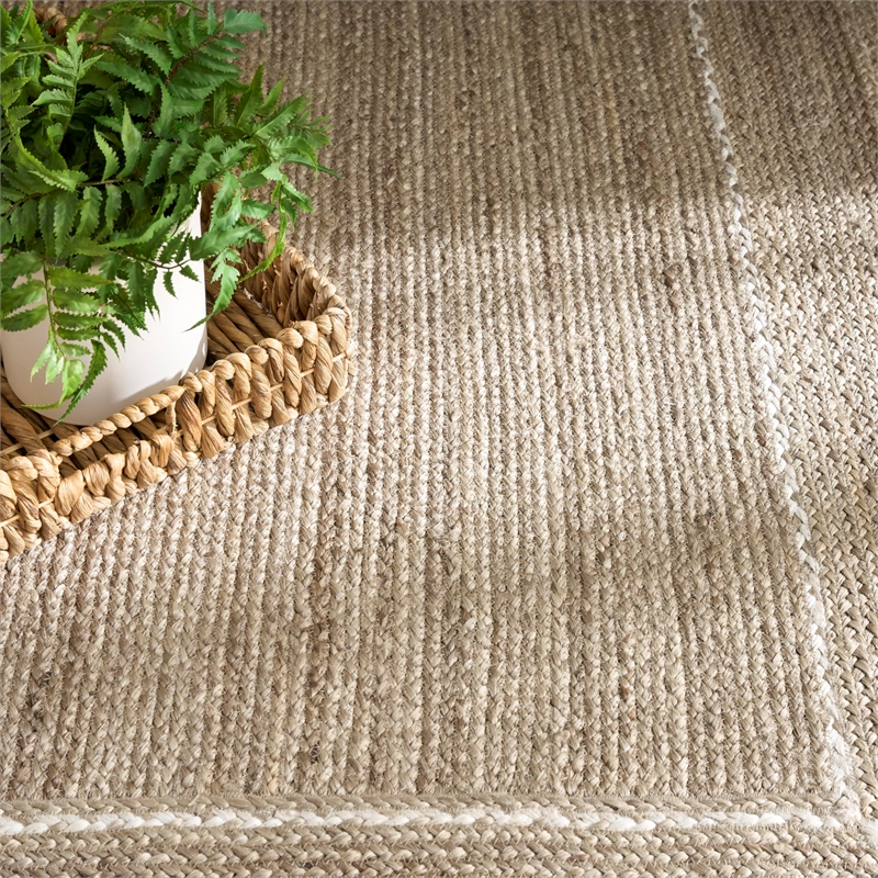 Nourison Home Terrazzo Jute 5' x 7' Natural Grey Area Rug