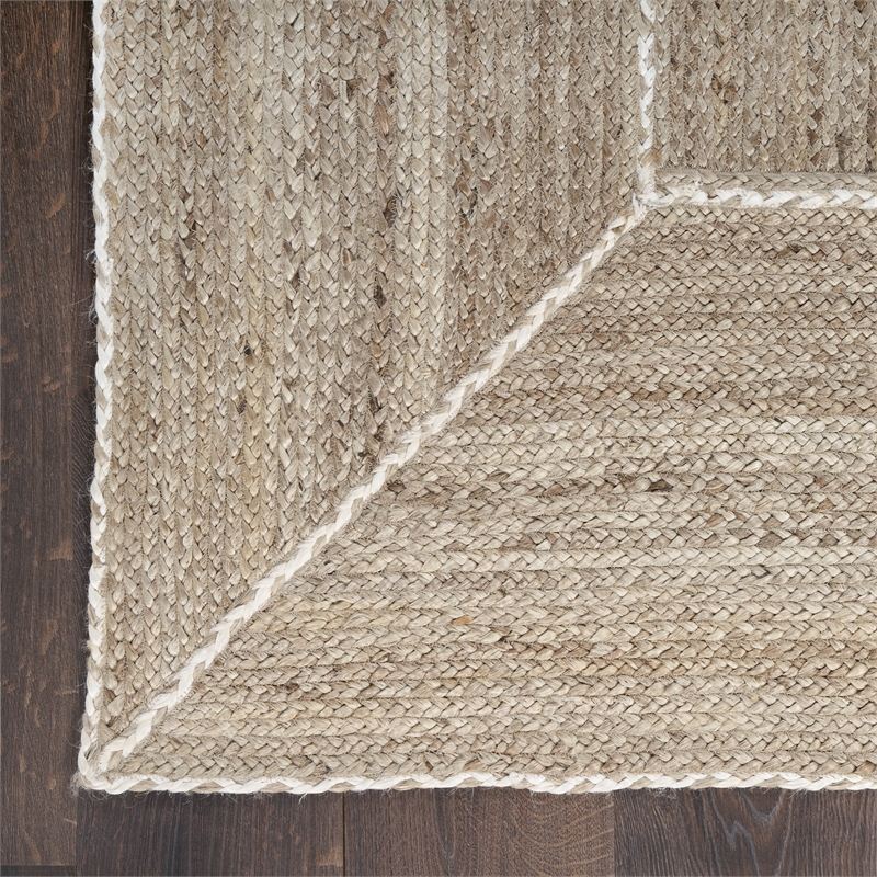 Nourison Home Terrazzo Jute 6' x 9' Natural Grey Area Rug