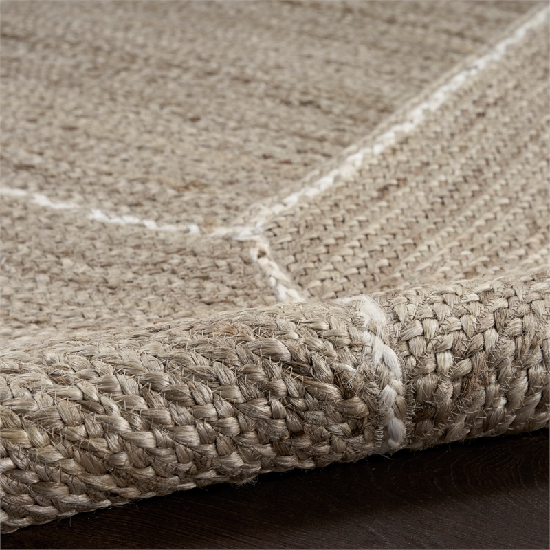 Nourison Home Terrazzo Jute 6' x 9' Natural Grey Area Rug