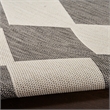 Nourison Home Positano 9' x 12' Fabric Charcoal Area Rug