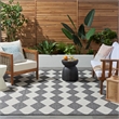 Nourison Home Positano 9' x 12' Fabric Charcoal Area Rug