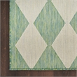 Nourison Home Positano 9' x 12' Fabric Blue Green Area Rug
