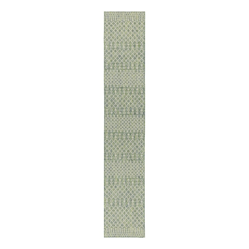 Nourison Home Positano 12' Runner Fabric Blue Green Area Rug