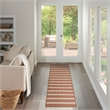Nourison Home Positano 6' Runner Fabric Terracotta Ivory Area Rug